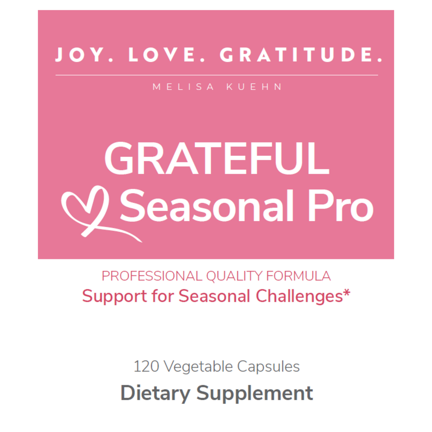 JLG GRATEFUL Seasonal Pro - 120 veg caps